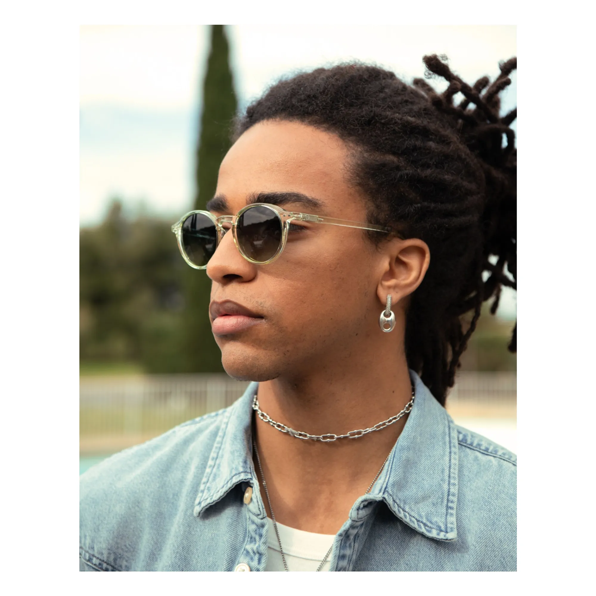 Lunettes de Soleil Polarisées #D | Vert pâle- Image produit n°1