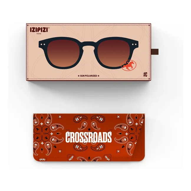 Gafas de sol polarizadas #C | Negro brillante