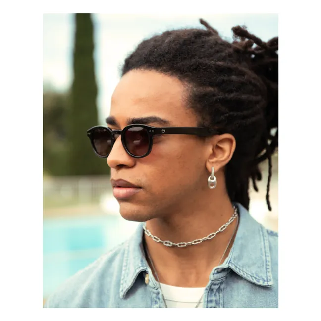 Gafas de sol polarizadas #C | Negro brillante