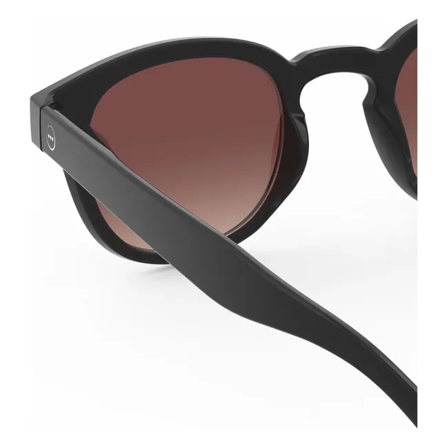 Gafas de sol polarizadas #C | Negro brillante