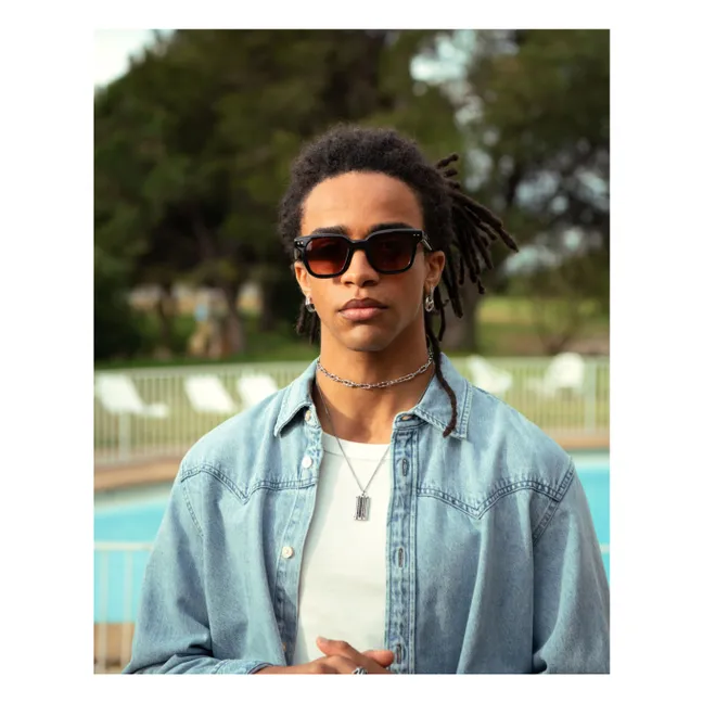Gafas de sol polarizadas #C | Negro brillante