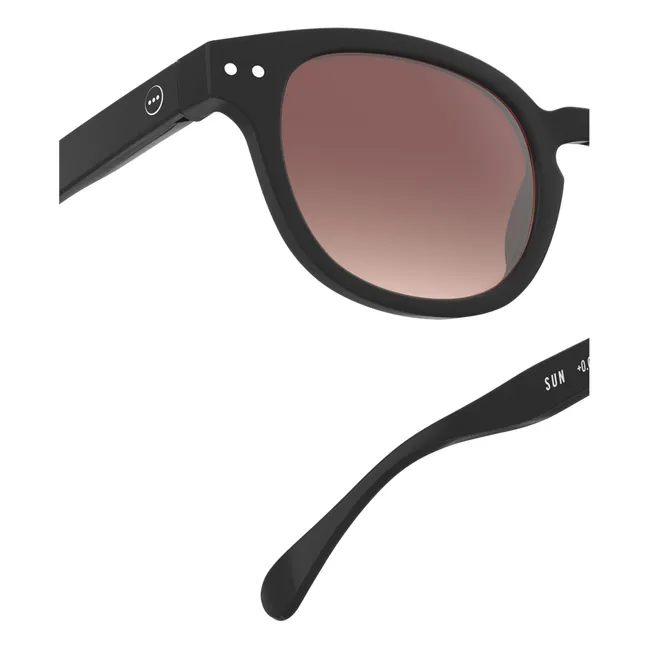 Gafas de sol polarizadas #C | Negro brillante