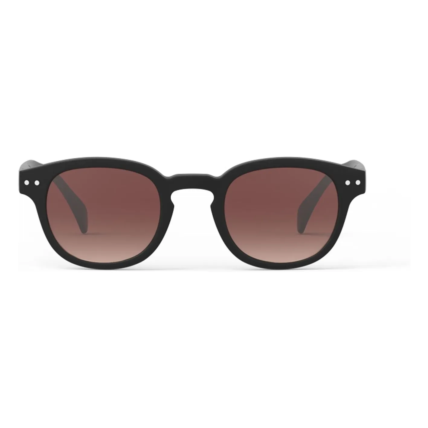 Izipizi Unisex Bright Black Polarized Sunglasses #C