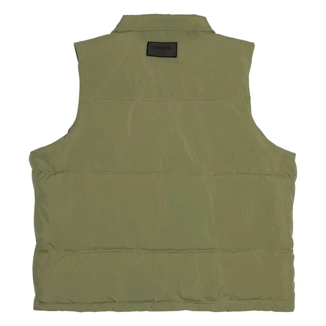 Doudoune Sans Manches Snowshirt Duvet Véritable | Vert kaki