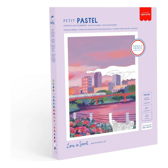 Pastel by number kit - Love in Seoul