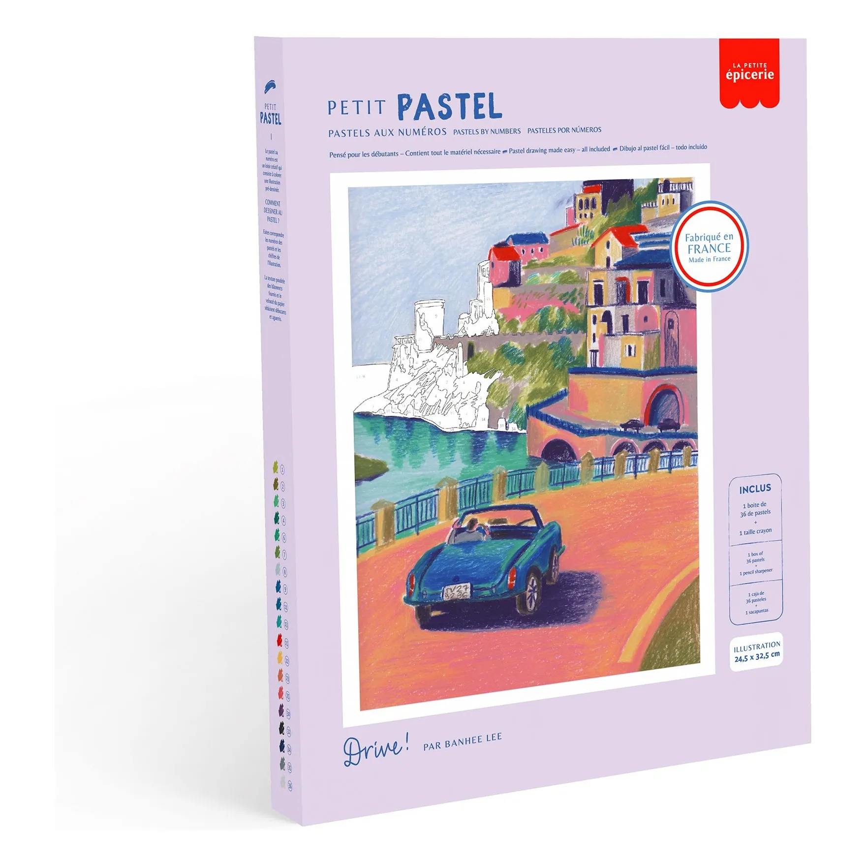 La Petite Épicerie Multicoloured Numbered Pastel Kit - Drive