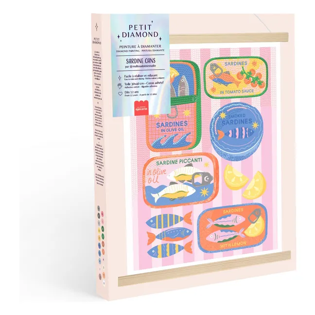 Diamond painting kit - Sardine Cans