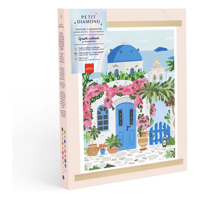 Kit de pintura de diamantes - Isla griega