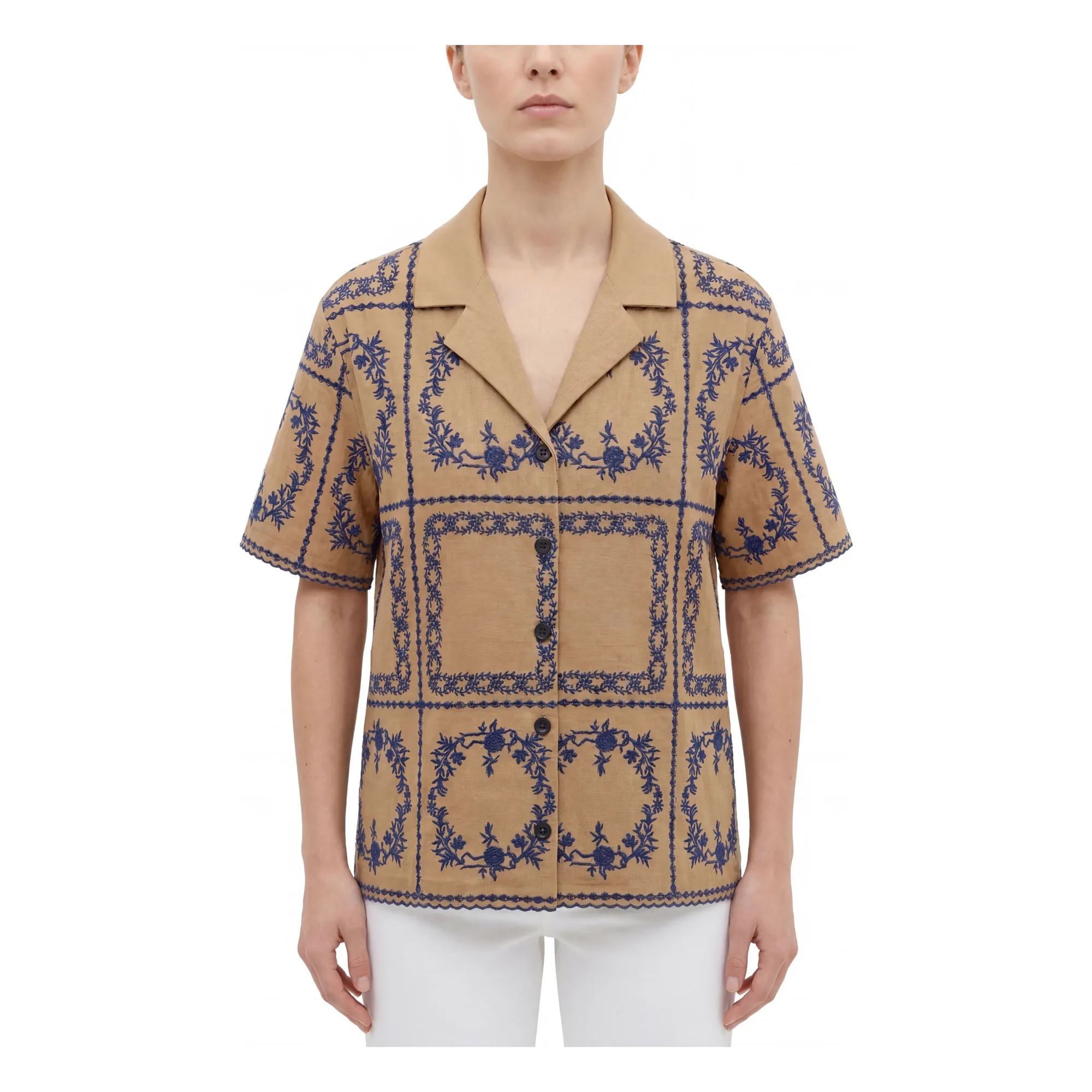 Hod Royal Blue Claudel Cotton Shirt