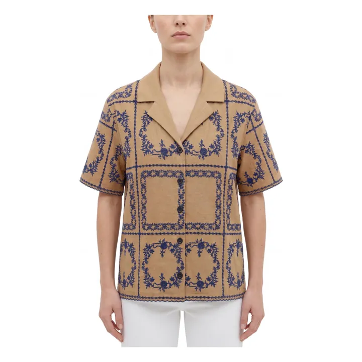 Claudel Camisa de algodón | Azul Rey- Imagen del producto n°0