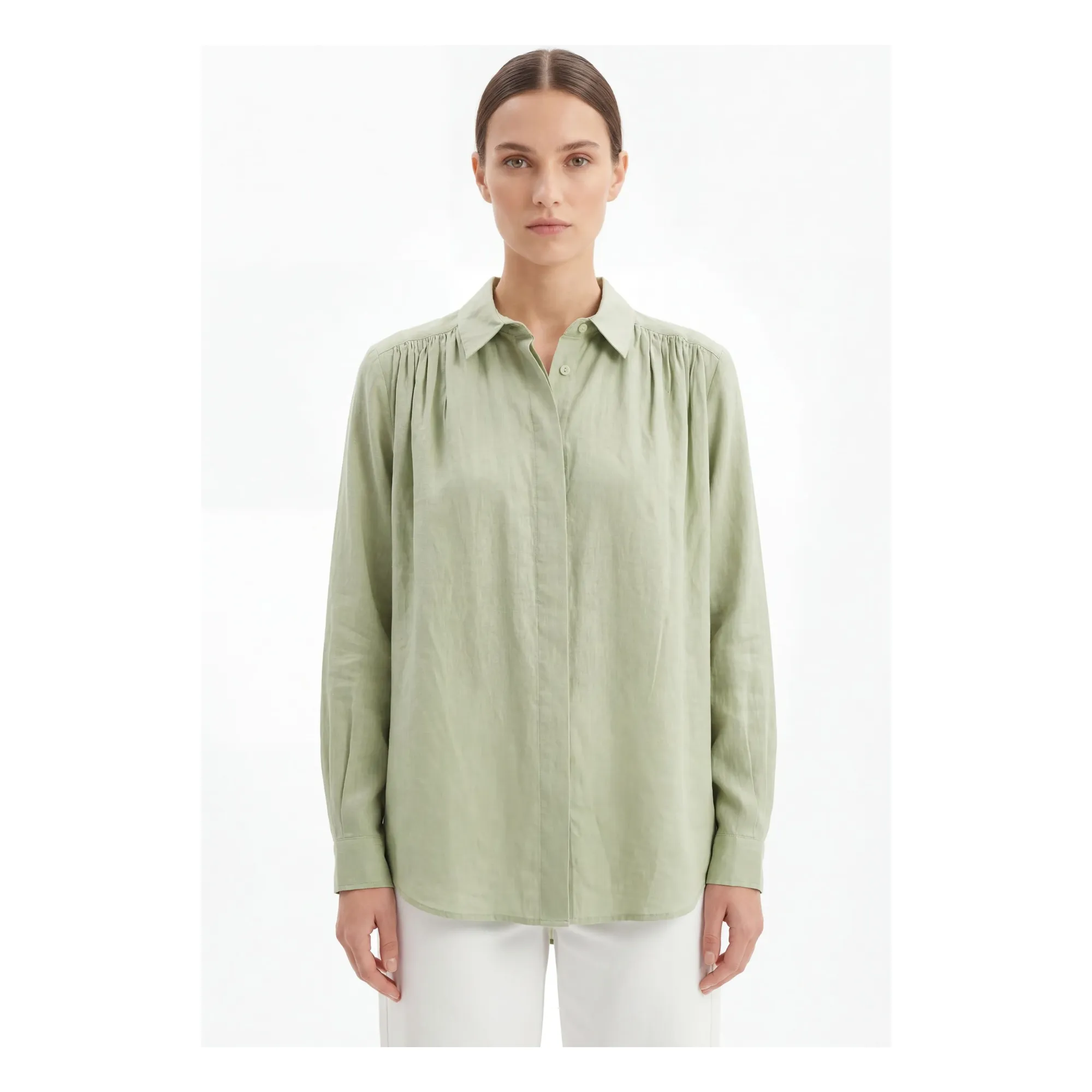 Hod Matcha Green Madrid Cotton Shirt