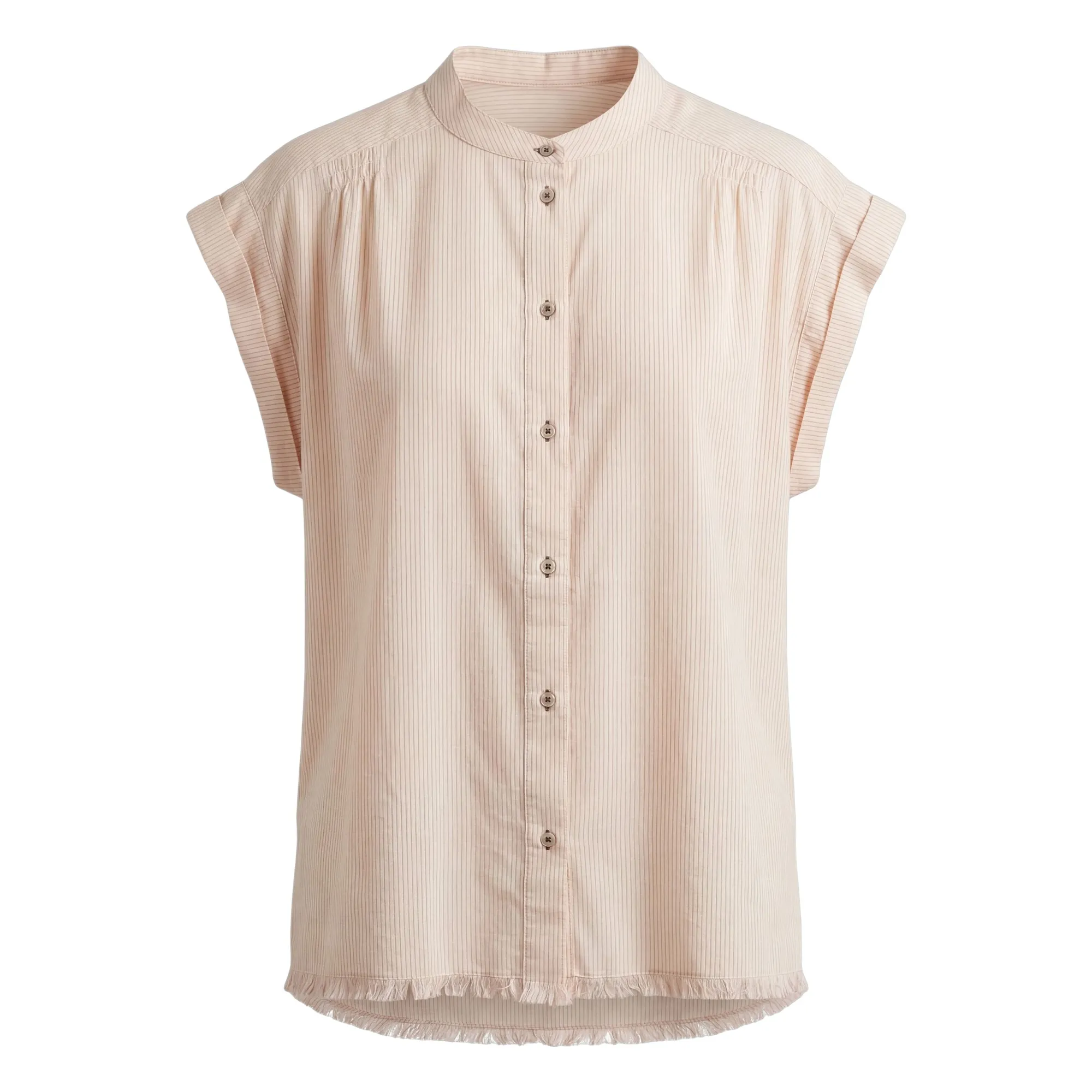 Hod Cream Blouse Stripes Amandine Cotton
