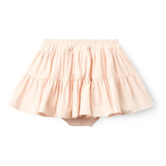 Jupe Short Coton Bio | Rose Litchi