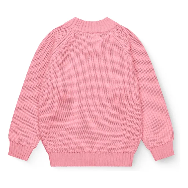 Pull Côtelé Coton Bio | Rose