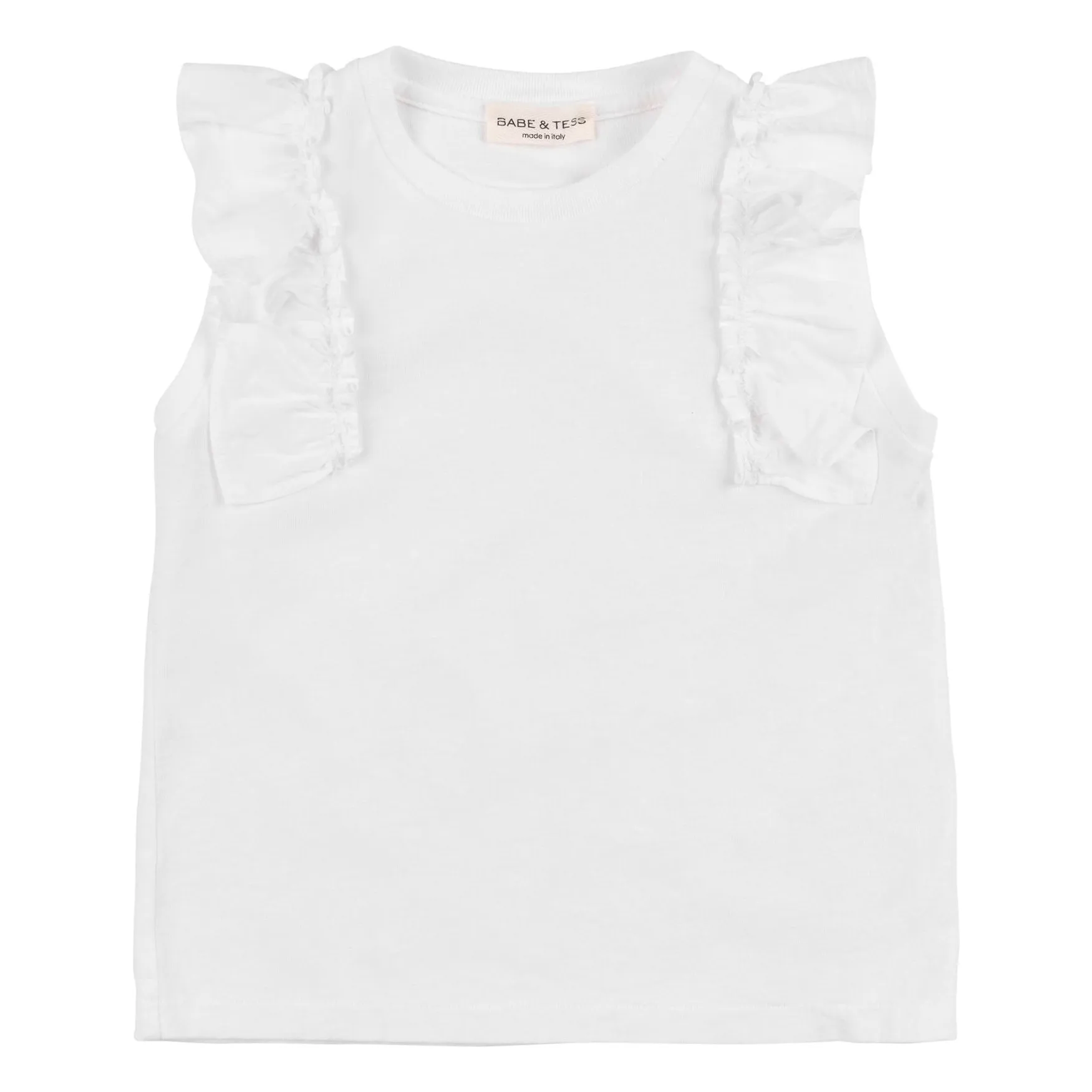 Babe & Tess White Volants Antonella T-Shirt