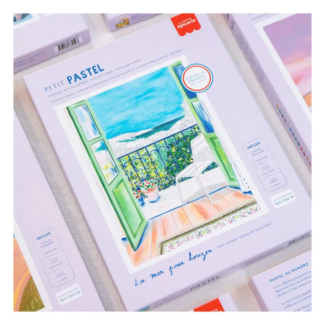 Pastel kit by number - La Mer pour Horizon