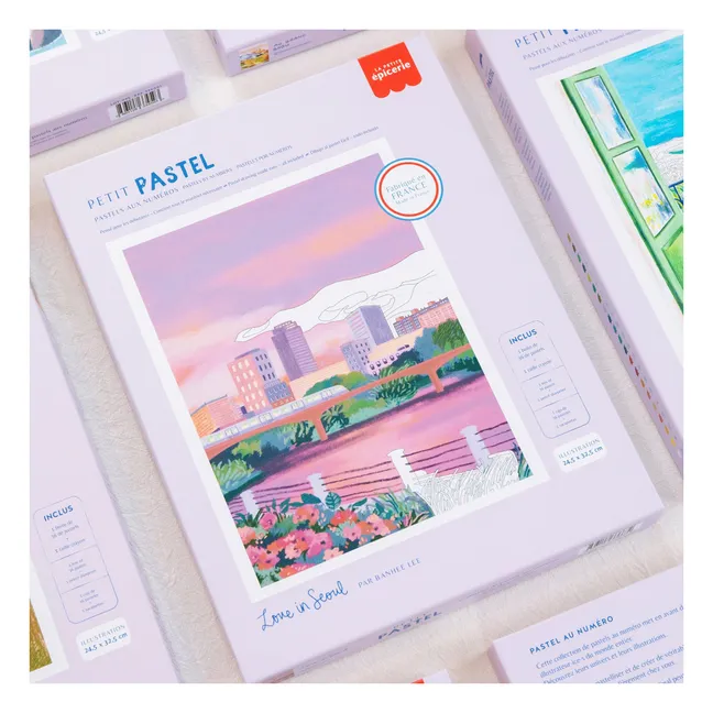 Pastel by number kit - Love in Seoul