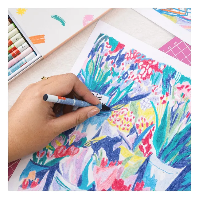 Pastel by number kit - Holland Bloom