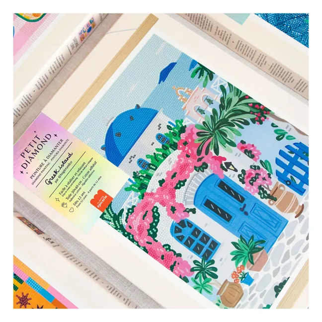 Kit de pintura de diamantes - Isla griega