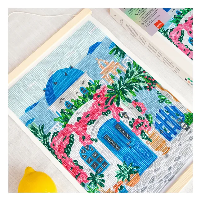 Kit de pintura de diamantes - Isla griega