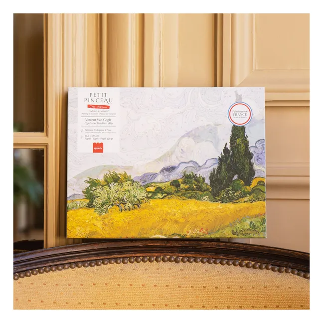 Malen-nach-Zahlen-Kit - Cyprès aux Blés d'Or