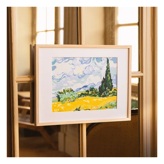 Malen-nach-Zahlen-Kit - Cyprès aux Blés d'Or
