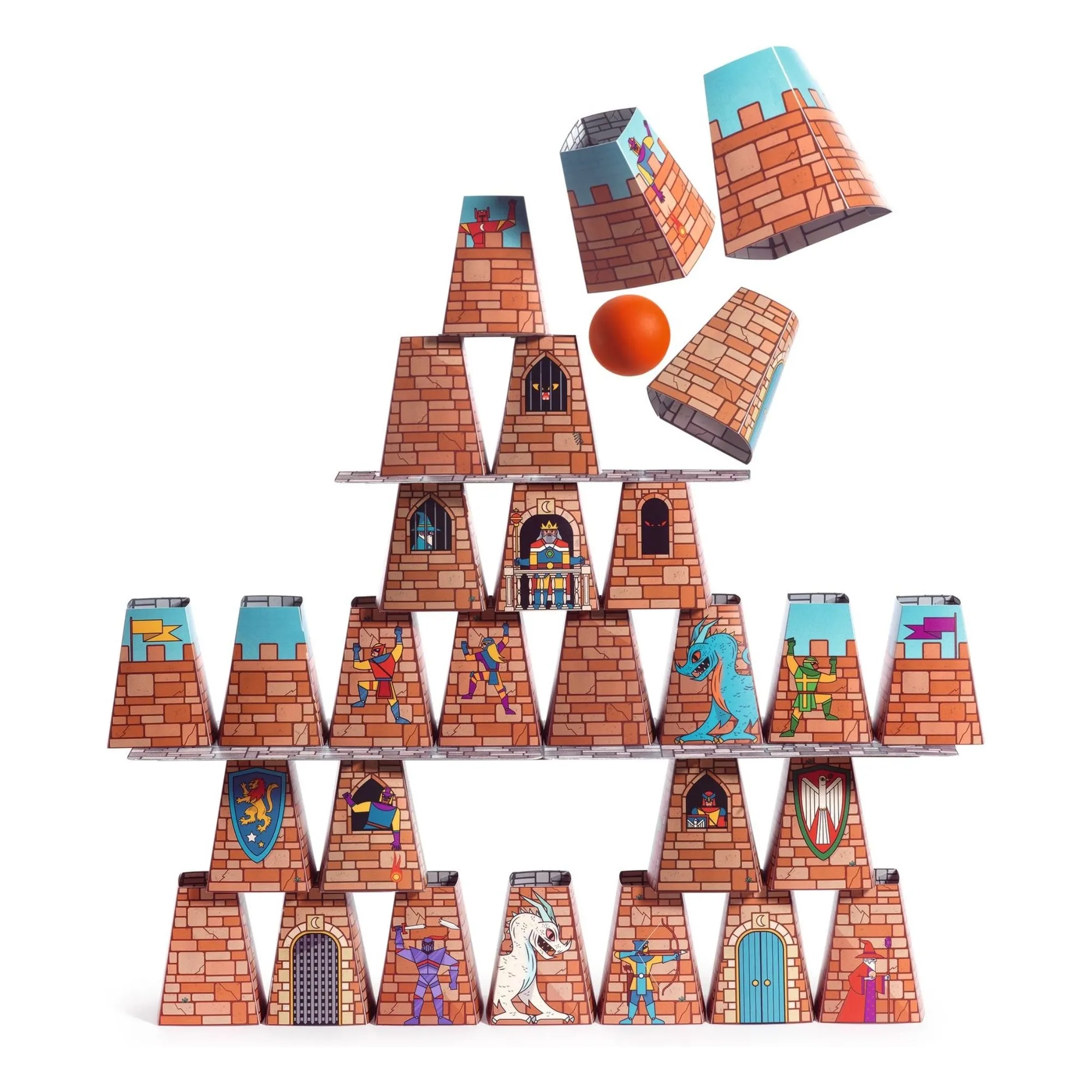 Djeco Multicoloured Castle Rock Skill Game