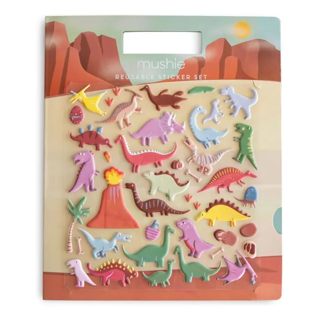 Livre de stickers repositionnables Dino