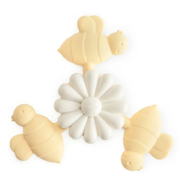 Awakening toy with suction cup Bees | Yellow