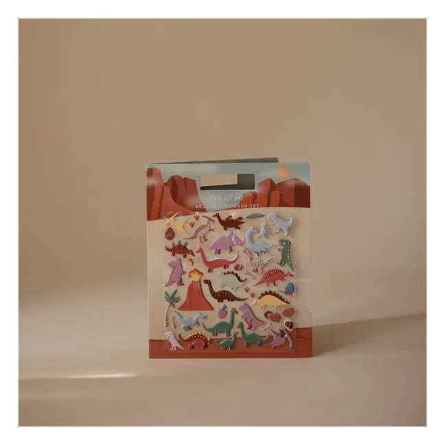 Livre de stickers repositionnables Dino
