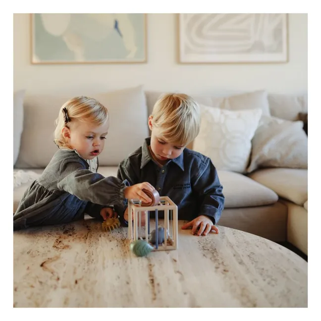 Shape box with rubber bands | Pink