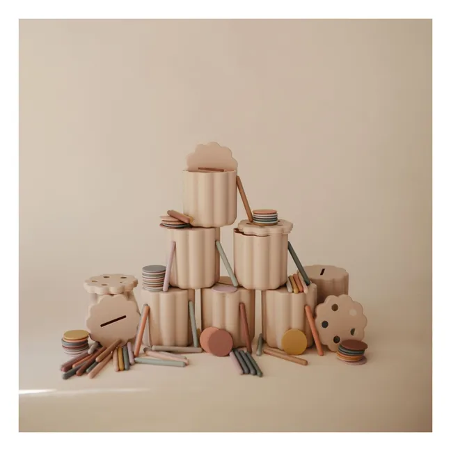 Coin and stick shape box | Dusty Pink