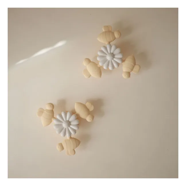 Awakening toy with suction cup Bees | Yellow