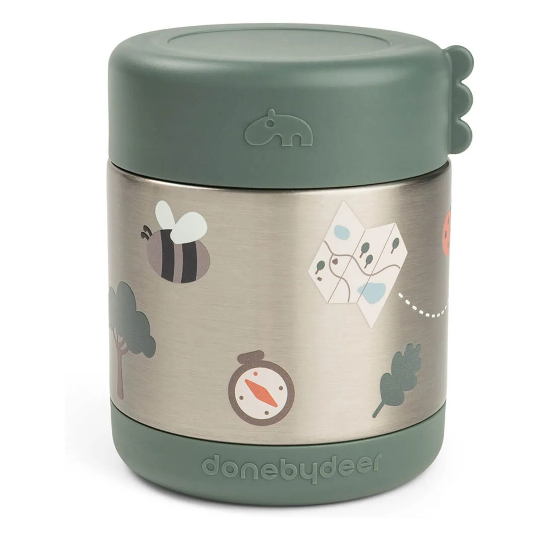 Boîte repas isotherme Trails | Vert foncé- Image produit n°0
