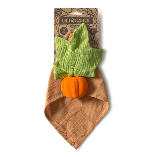 Pipa the Pumpkin diaper comforter | Orange