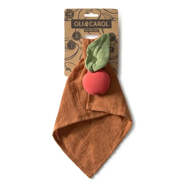 Doudou lange Pepa la Pomme | Rouge