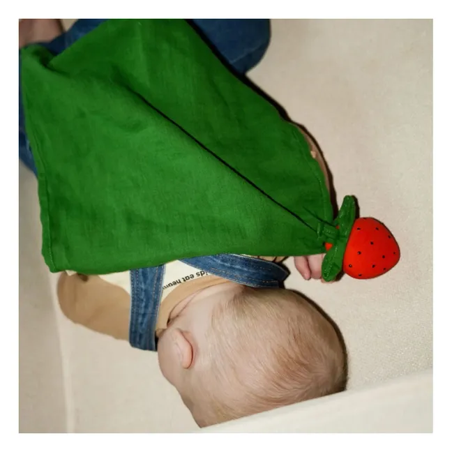 Sweetie the Strawberry diaper comforter | Red