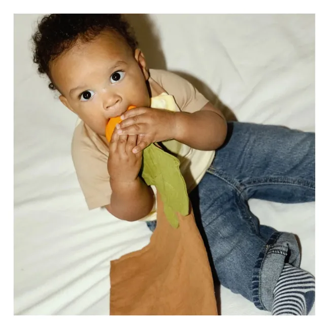 Pipa the Pumpkin diaper comforter | Orange