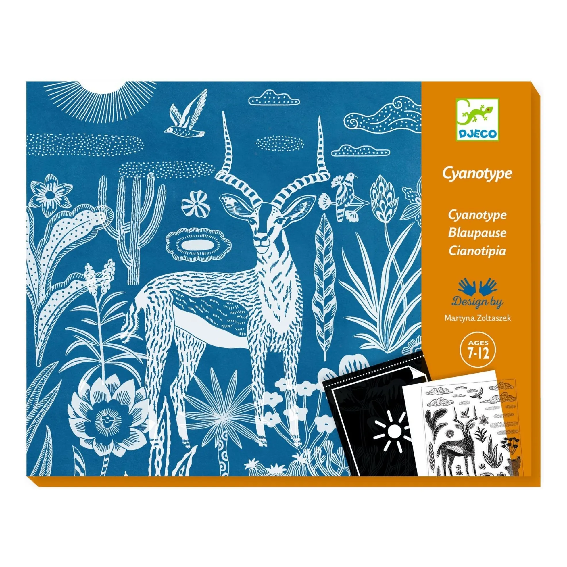 Djeco Multicoloured Cyanotype Nocturnal Savannah