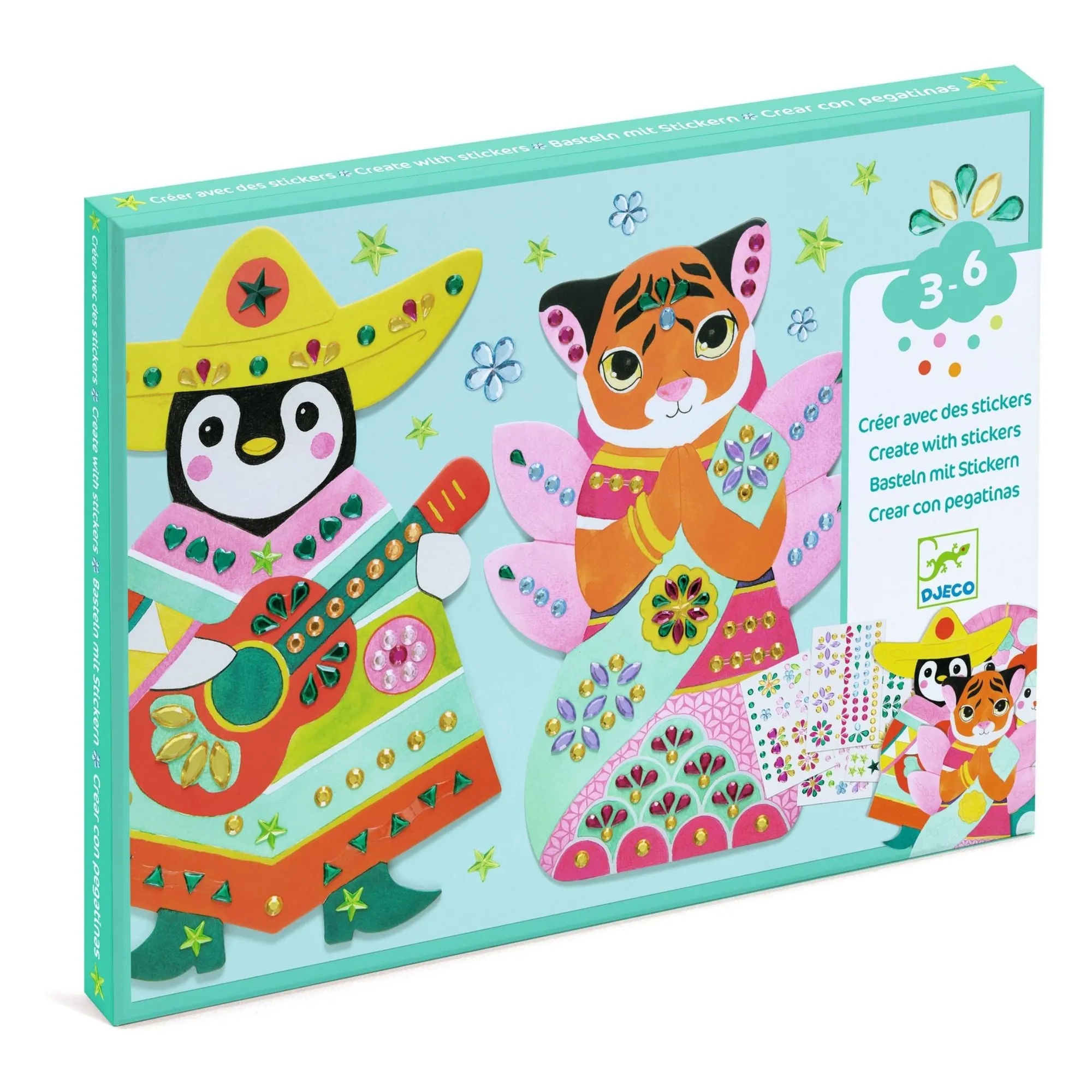 Djeco Multicoloured Glossy Collages