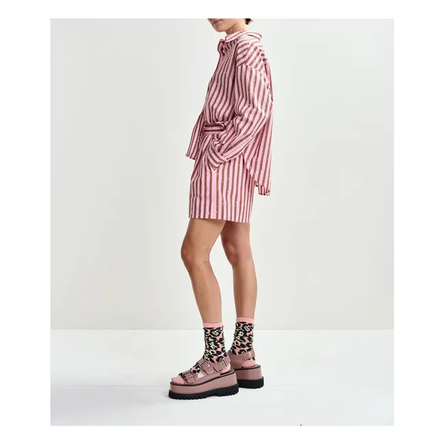 Pantalones cortos a rayas Jeeuw | Rosa