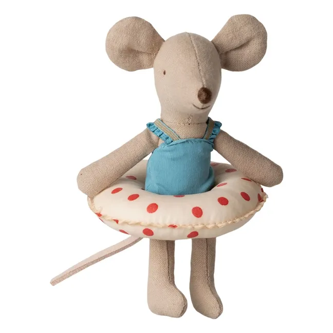 Petite sœur souris et sa bouée