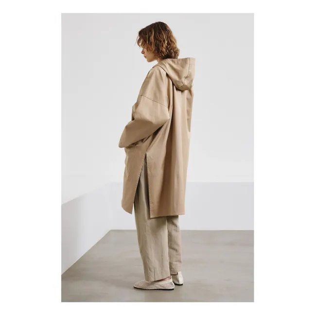 Cotton Canvas Waterproof Jacket | Sand