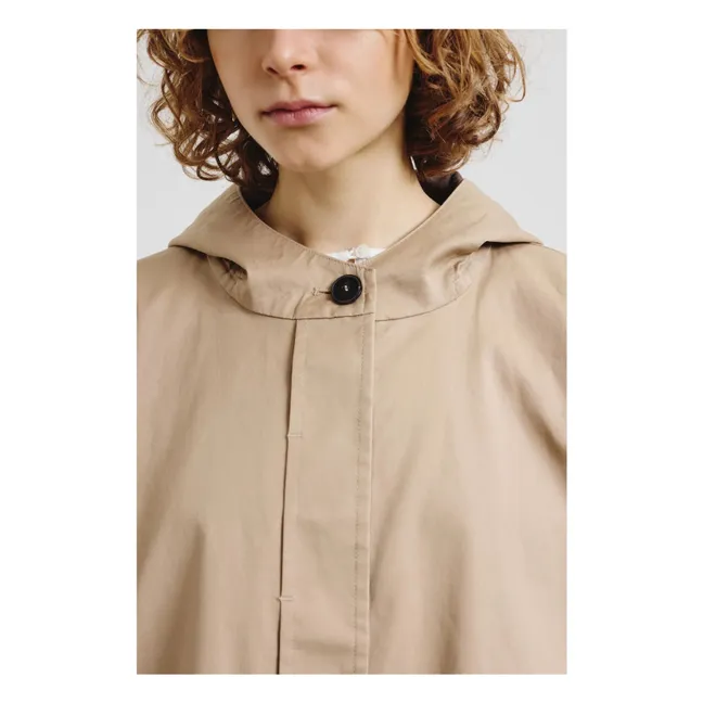 Cotton Canvas Waterproof Jacket | Sand