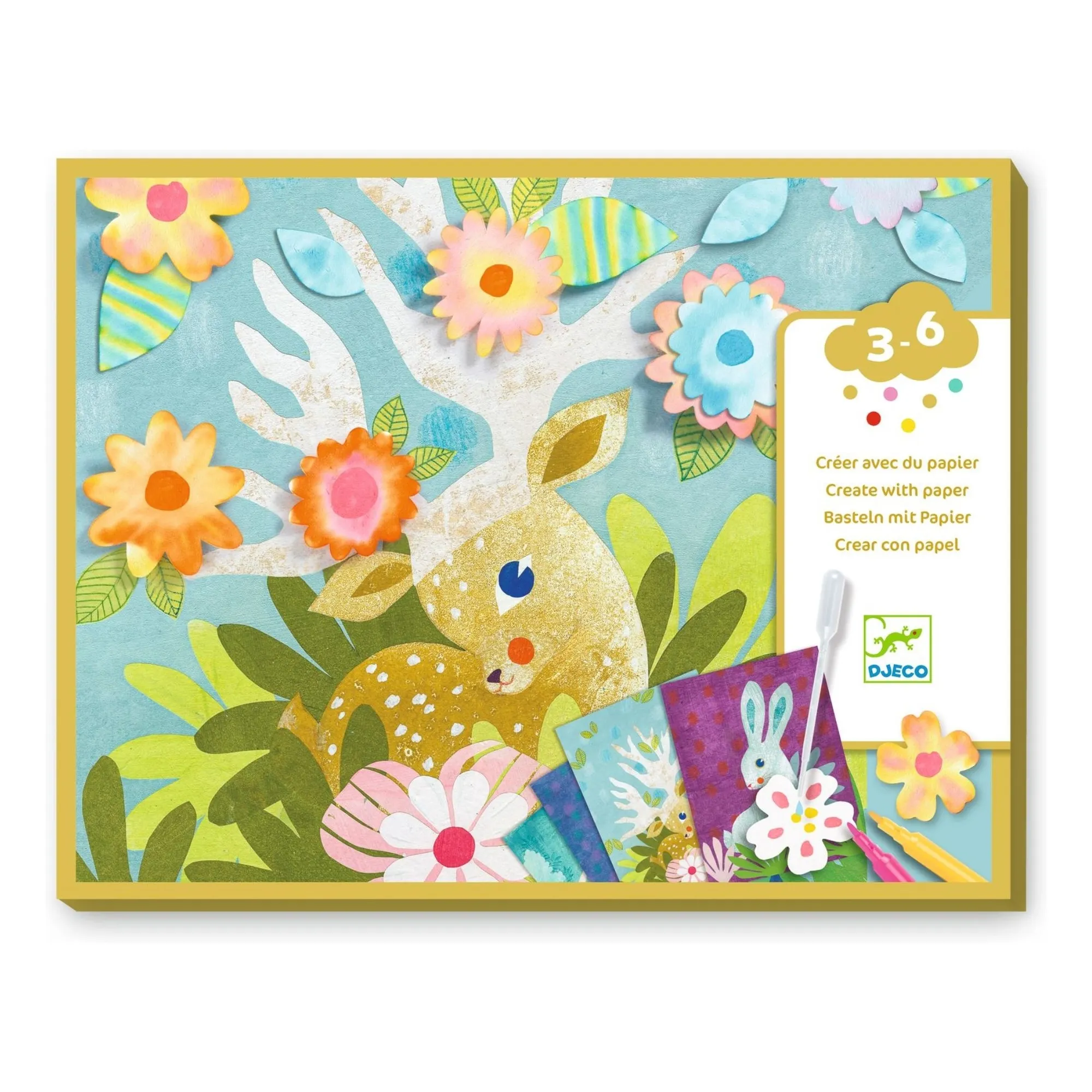 Djeco Multicoloured With Blotting Paper