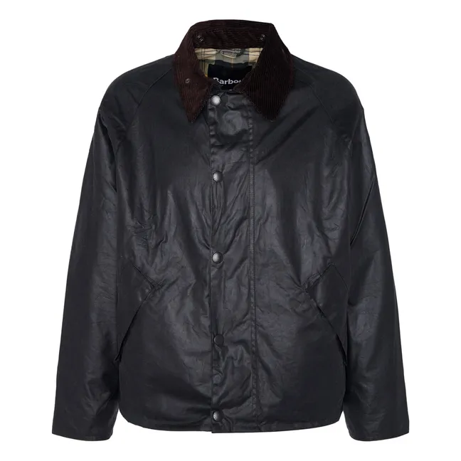 Chaqueta de cera Bone Transport | Negro