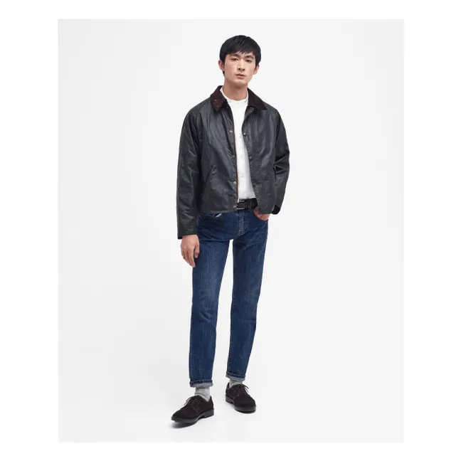 Chaqueta de cera Bone Transport | Negro