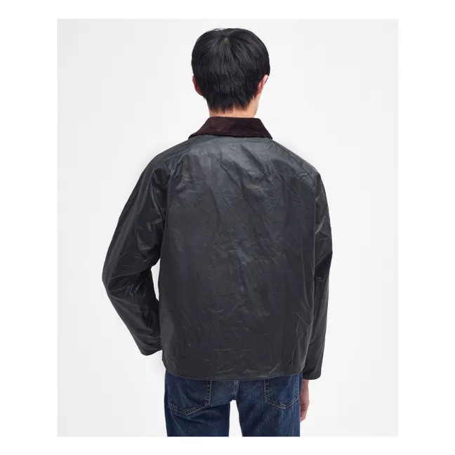 Chaqueta de cera Bone Transport | Negro