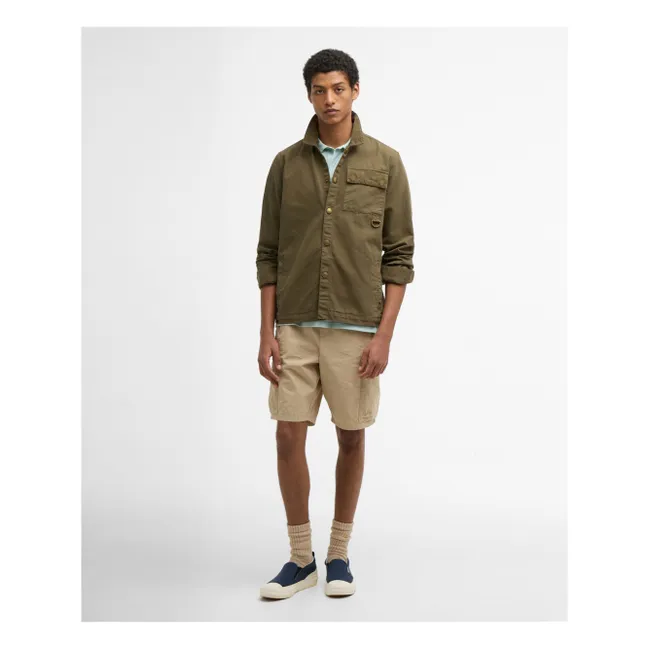 Sobrecamisa Declan Patch | Khaki