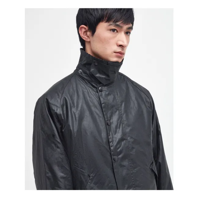 Chaqueta de cera Bone Transport | Negro